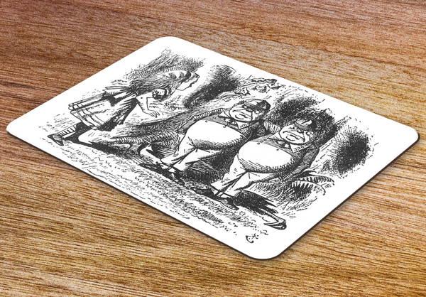 Alice in Wonderland Tweedledum and Tweedledee Placemat