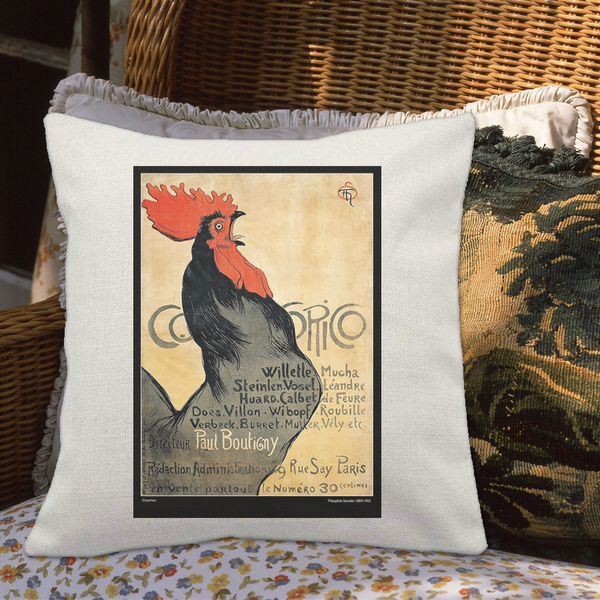 Théophile Steinlen - Cocorico Cushion Cover