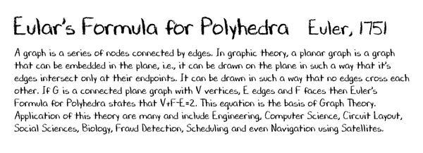 Eular's Formula for Polyhedra Mug